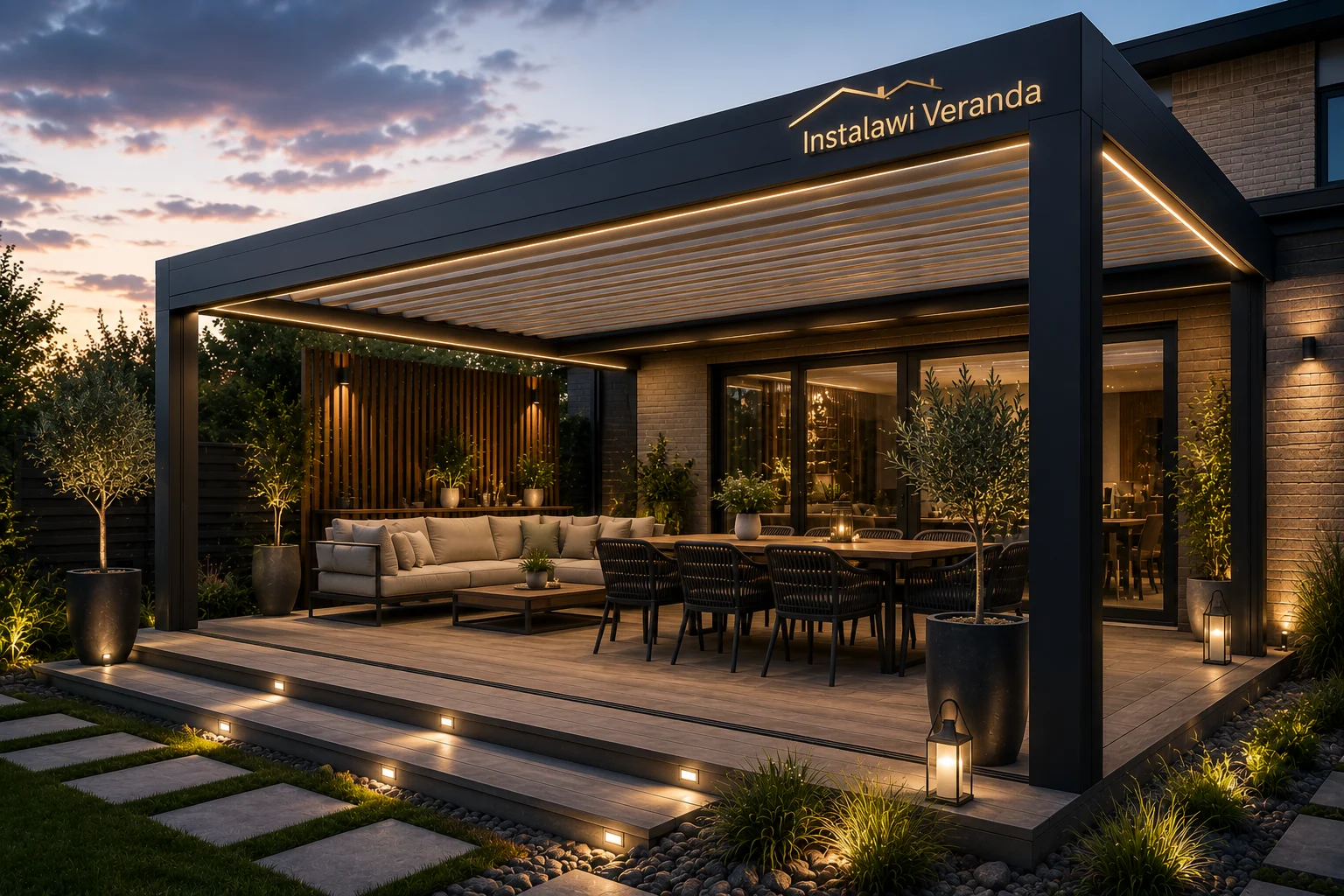 Aluminium veranda extra beeld