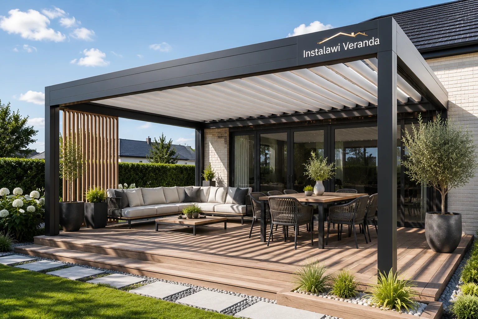Aluminium veranda extra beeld