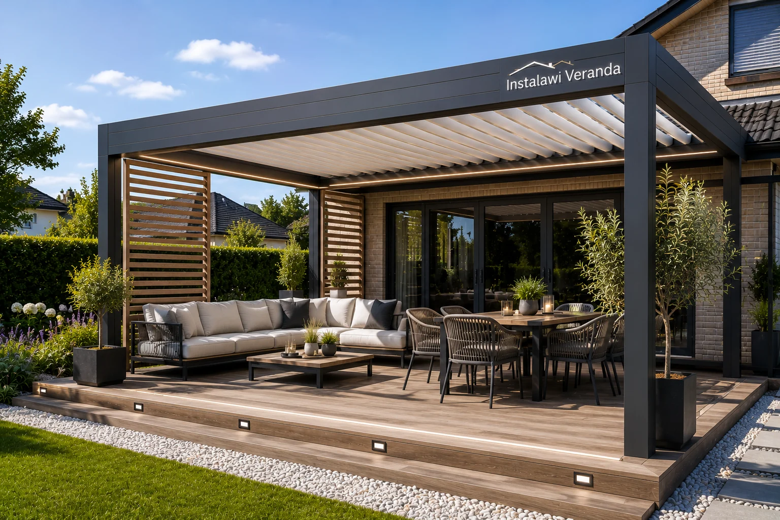 Aluminium veranda extra beeld